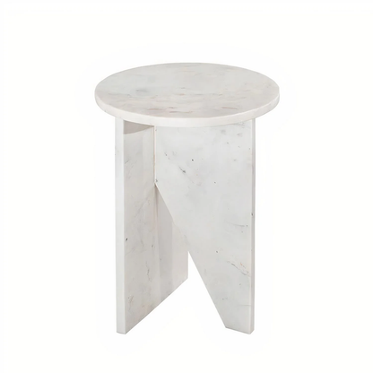 Table d'appoint en marbre véritable BERGAME Le Studio
