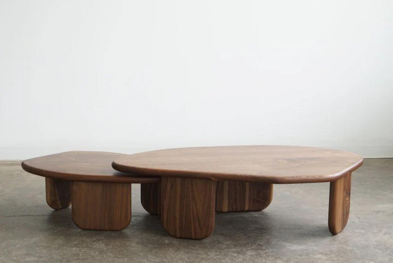 AVELLANA walnut coffee table set