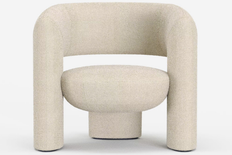 CORSO brushed wool armchair