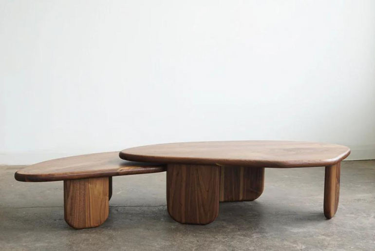 AVELLANA walnut coffee table set