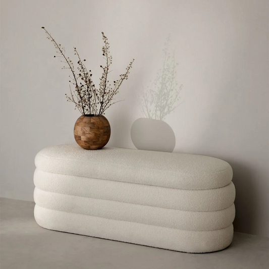 ORUGA Collection wool storage bench 