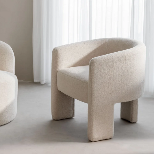 ORUGA Collection 3-legged wool armchair 