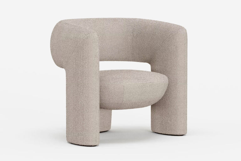 CORSO brushed wool armchair