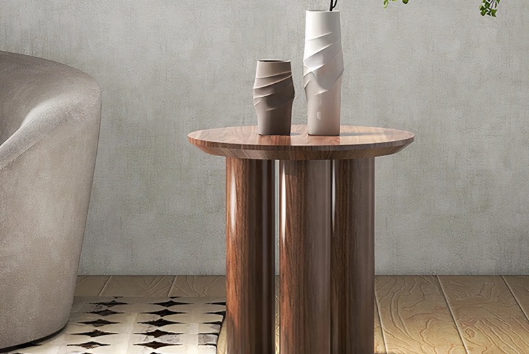 KOTO solid walnut side table