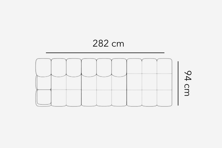 GUÉLIZ modular upholstered sofa