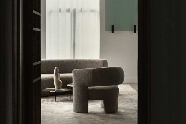 CORSO brushed wool armchair