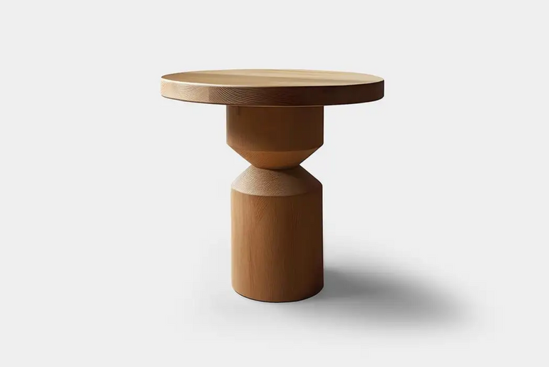 BOMA solid oak side table