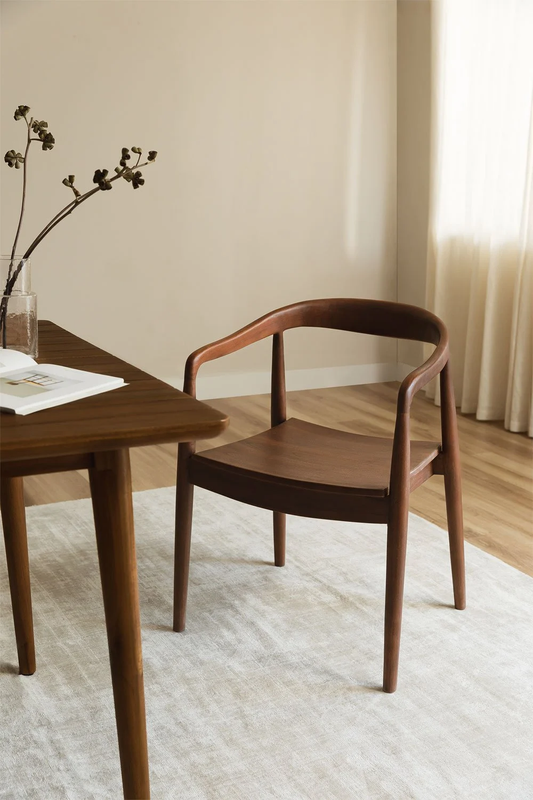 OSAKA solid walnut or beech chair