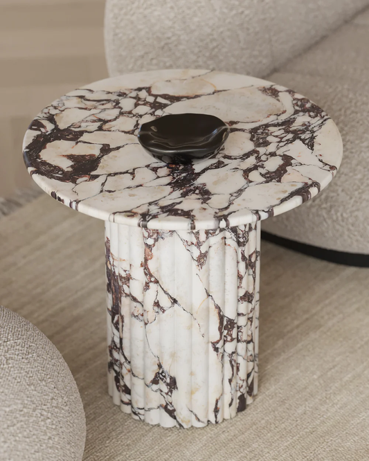 PAOLA solid marble side table