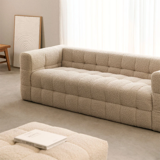 KYOTO 3 or 4 seater curly wool sofa