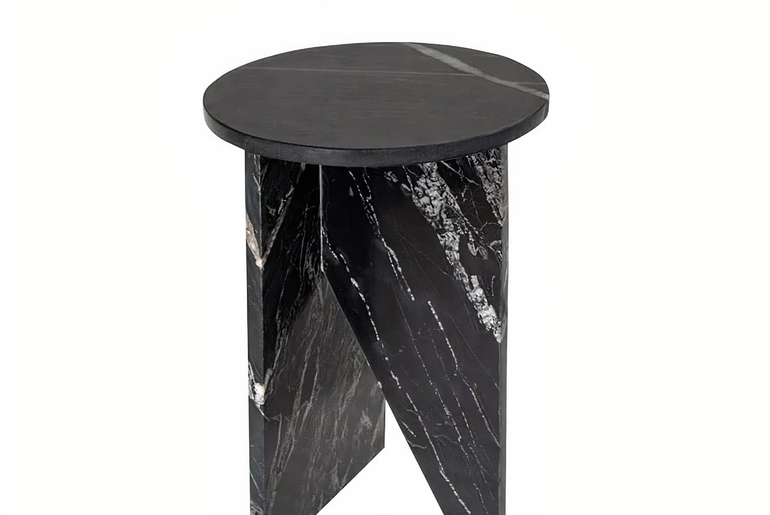 Table d'appoint en marbre véritable BERGAME