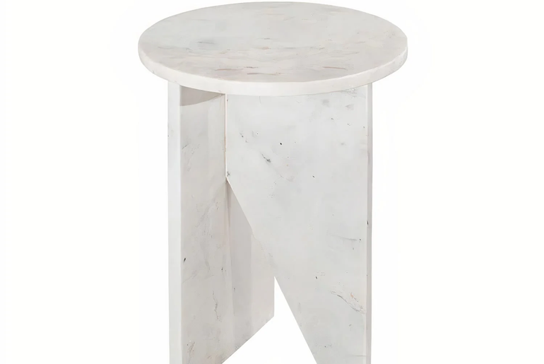 Table d'appoint en marbre véritable BERGAME