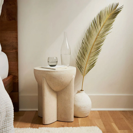 Mesa auxiliar de travertino ZAKARYA Le Studio