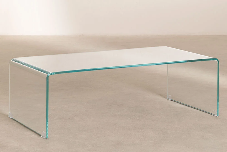 ROMY tempered glass coffee table