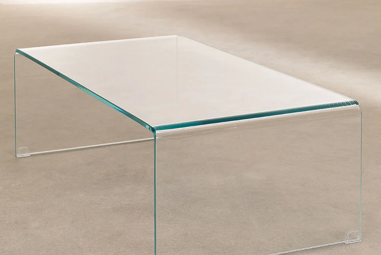 ROMY tempered glass coffee table