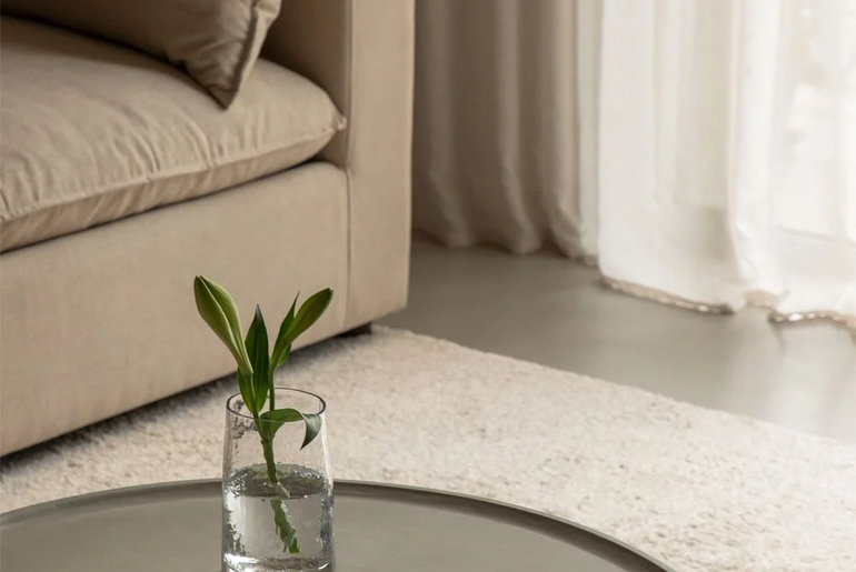 OSLO waxed concrete coffee table in waxed concrete