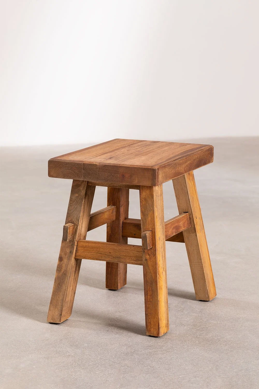 Petit tabouret en bois massif TOKYO