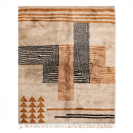 tapis marocain authentique laine naturelle casitablanca Fairouz
